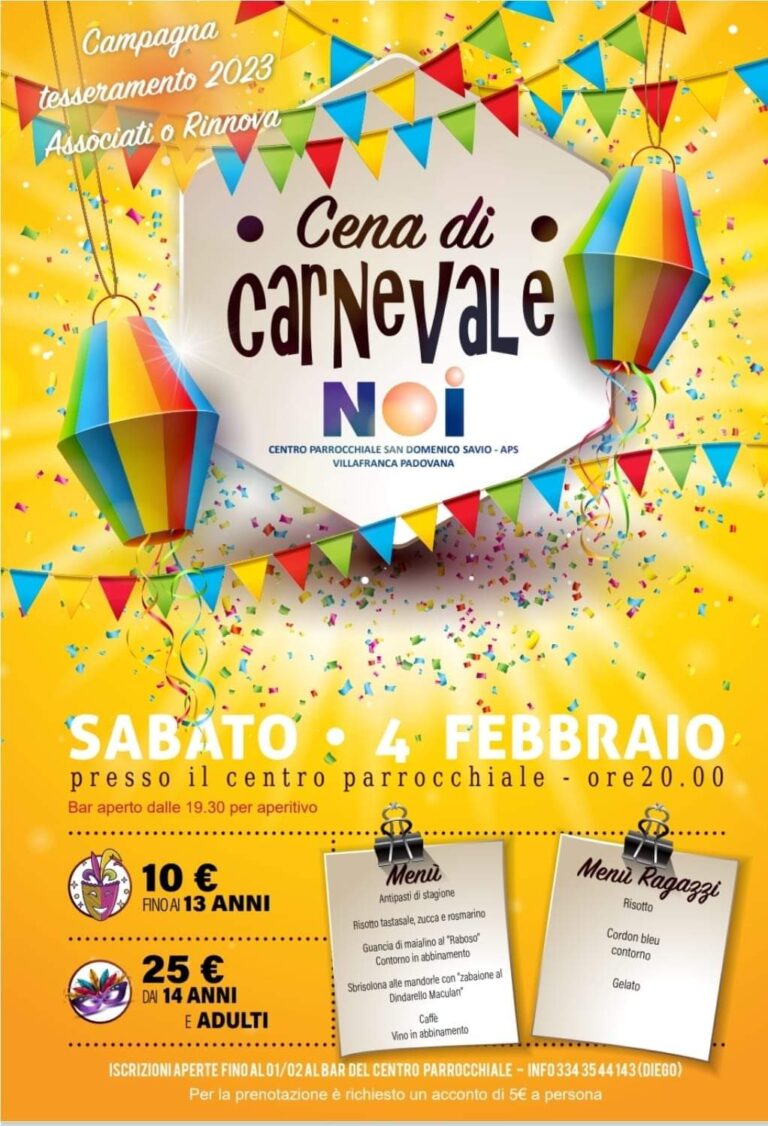 cena di carnevale